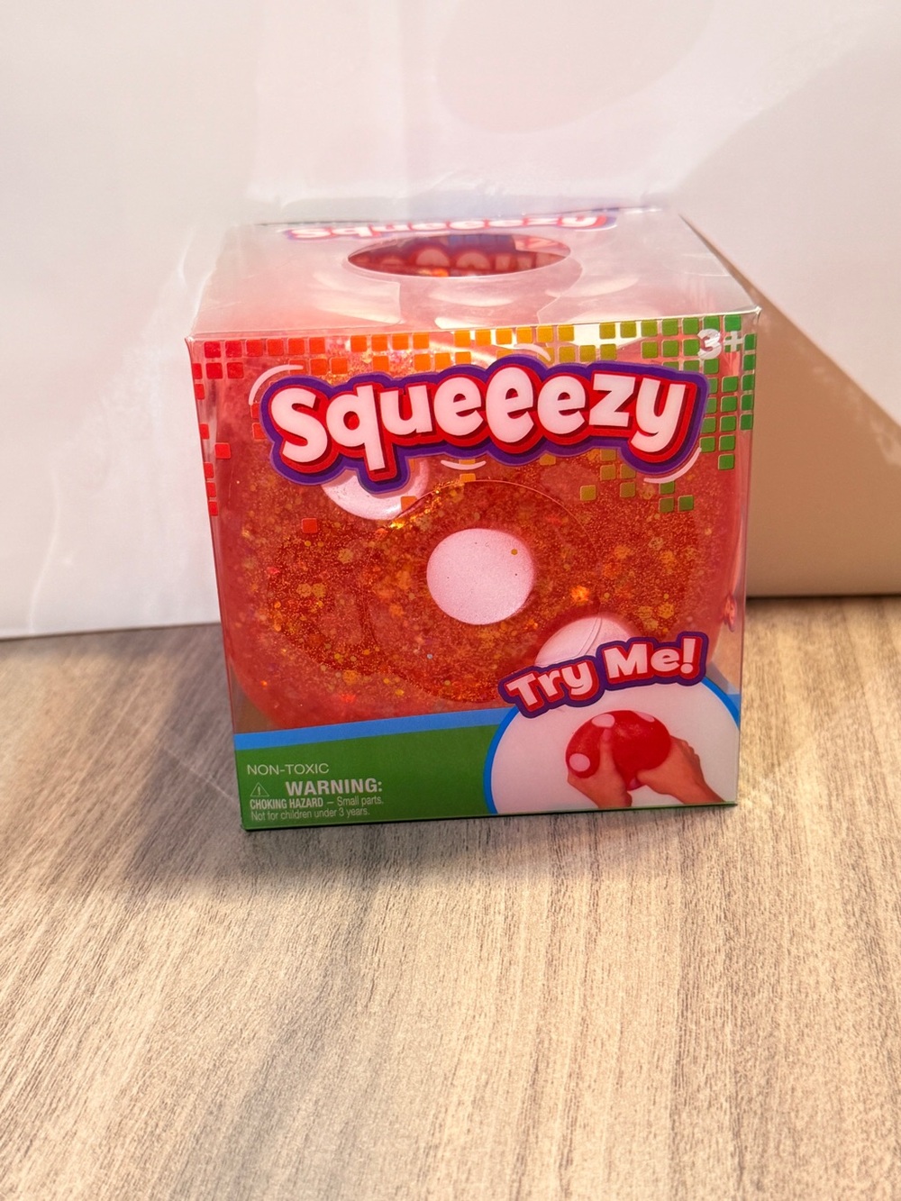 Authentic Squishy Glitter Dice-Red